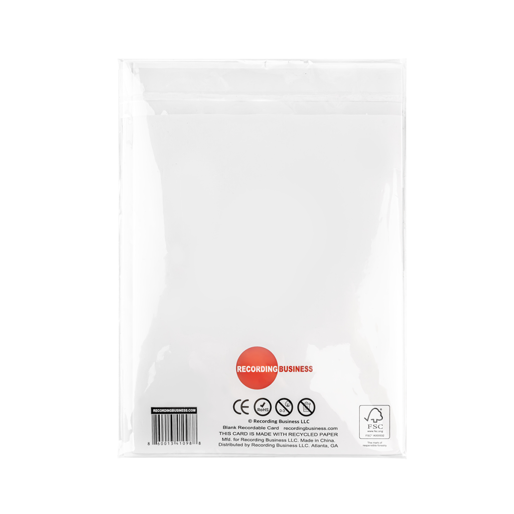 Recording Business Recordable Card